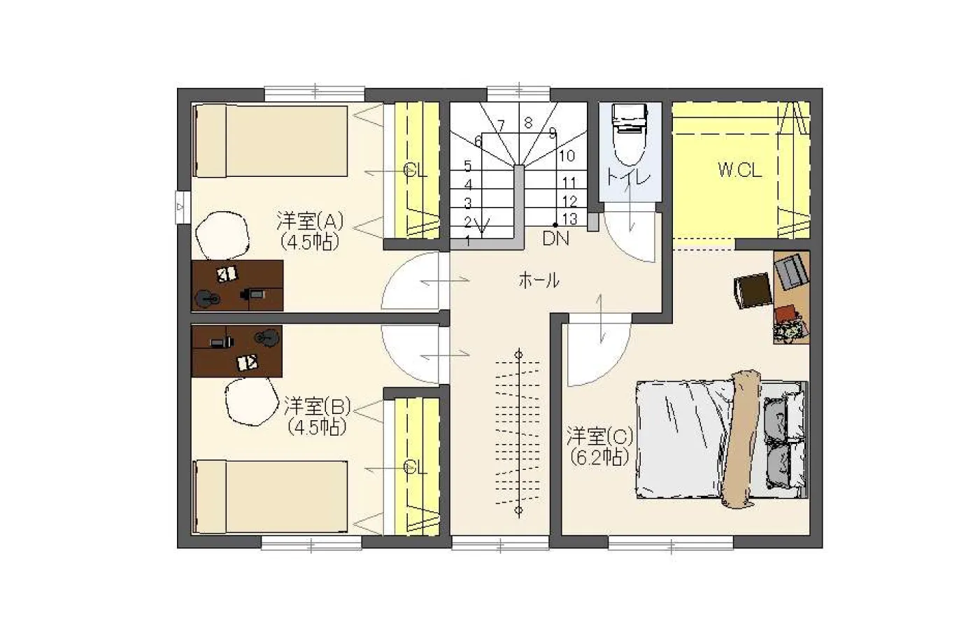 2F間取り